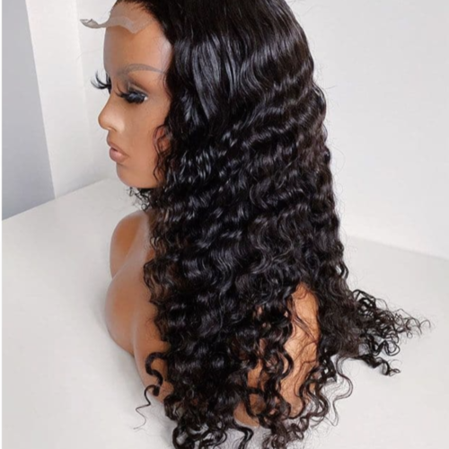 Loose Deep Raw Hair Frontal Wig (13×6) – HD Lace