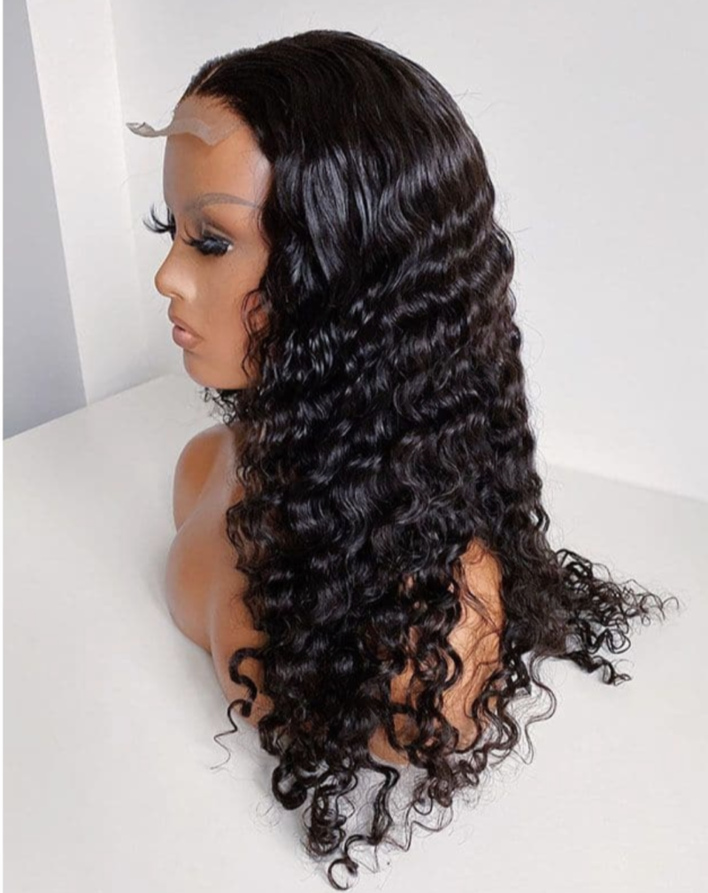 Loose Deep Raw Hair Frontal Wig (13×6) – HD Lace
